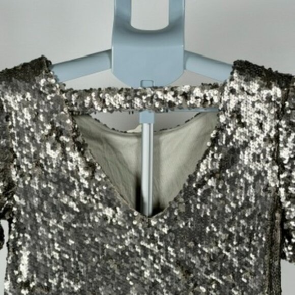 Altar'd State Sequin Short Sleeve top - Picture 4 of 8